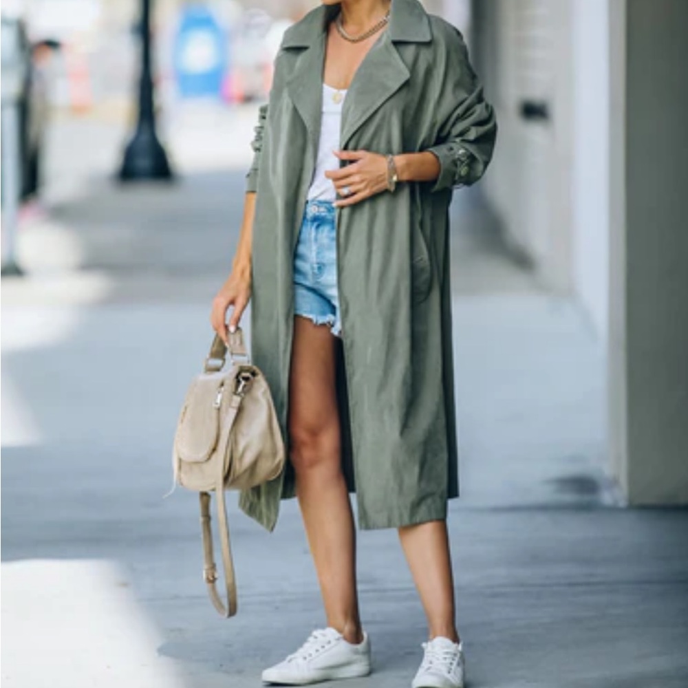 VICI collection Lightweight Trench Coat - Small